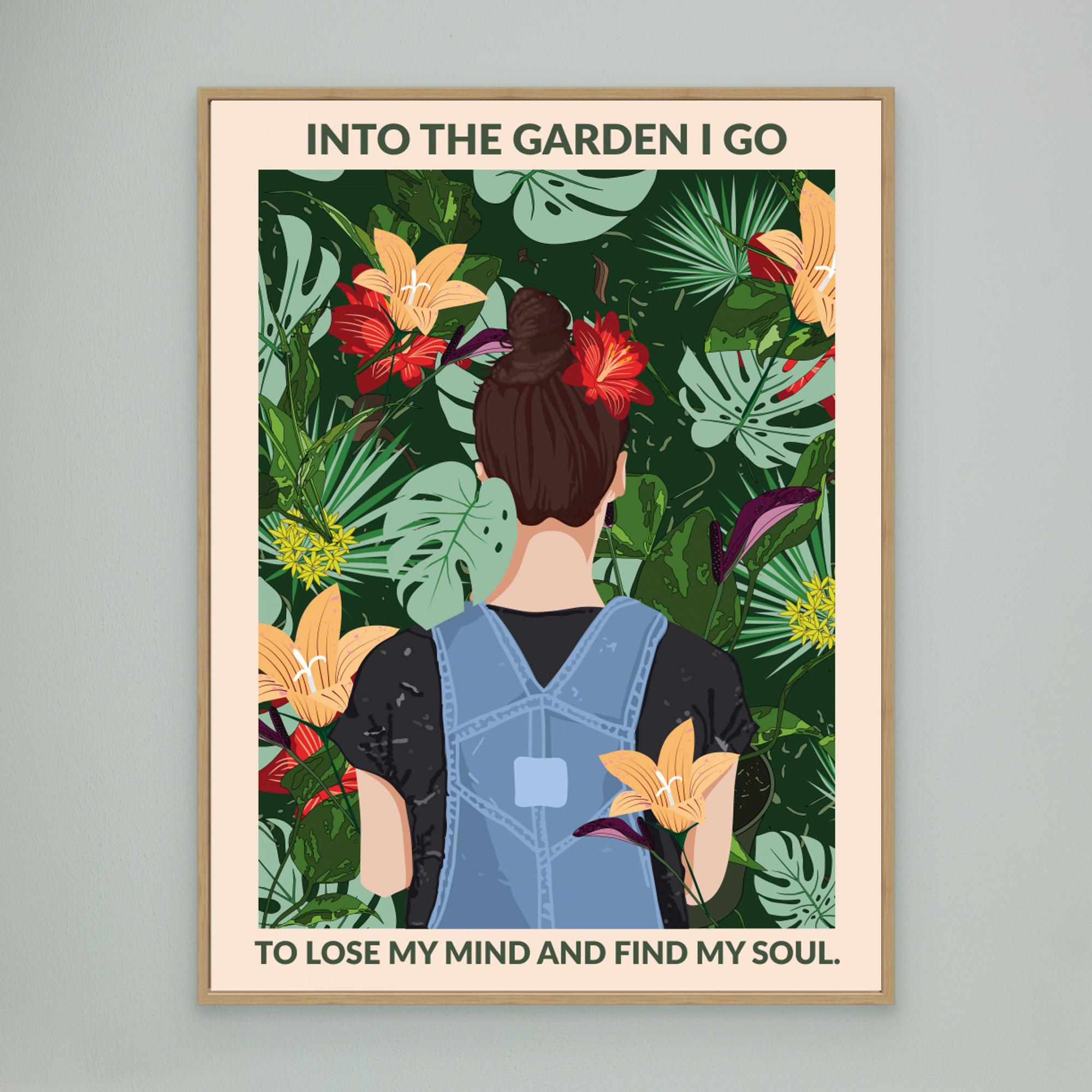 Into the Garden Standard Wall Art by Wall Chart Art Studio