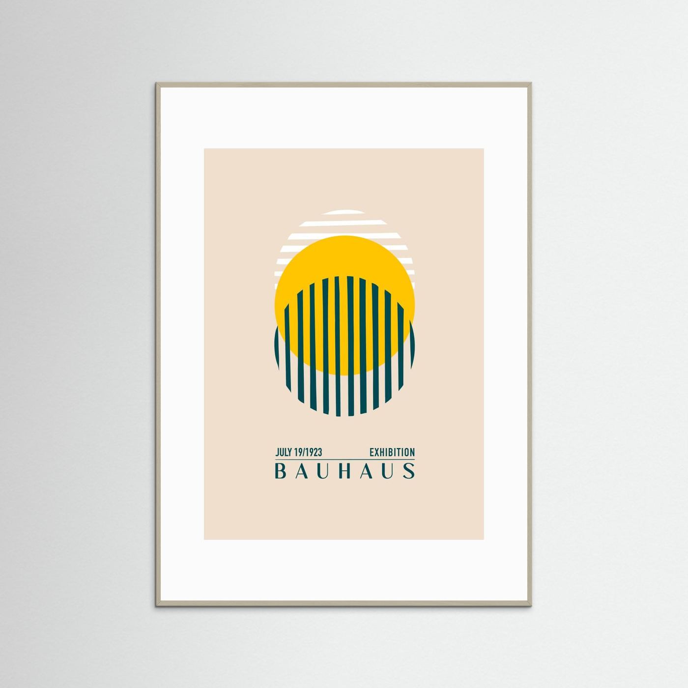 Bauhaus Sari Kure by Emel Tunaboylu Fine Art Paper