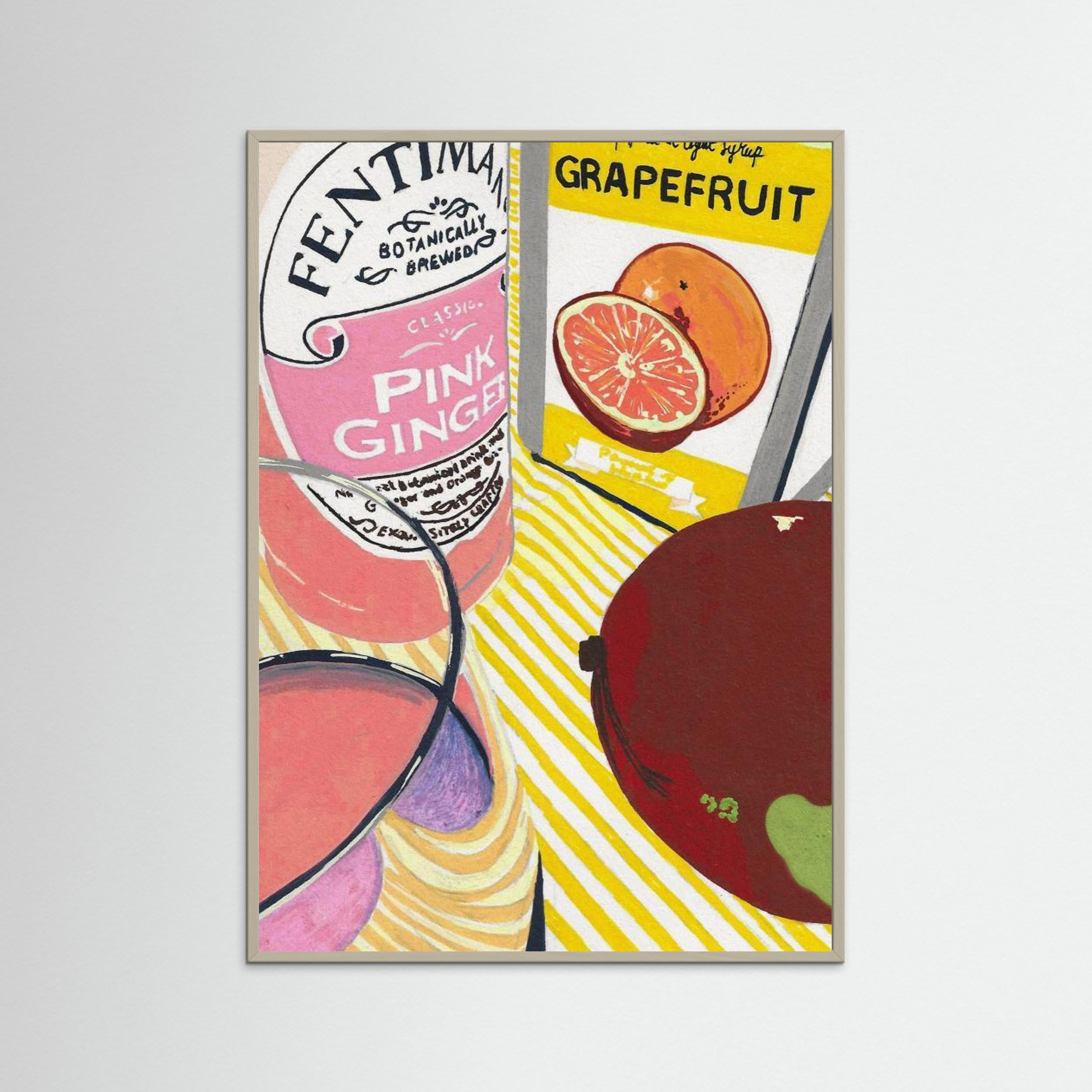 Fentimans Pink Ginger by Studio Mandariini Fine Art Paper 