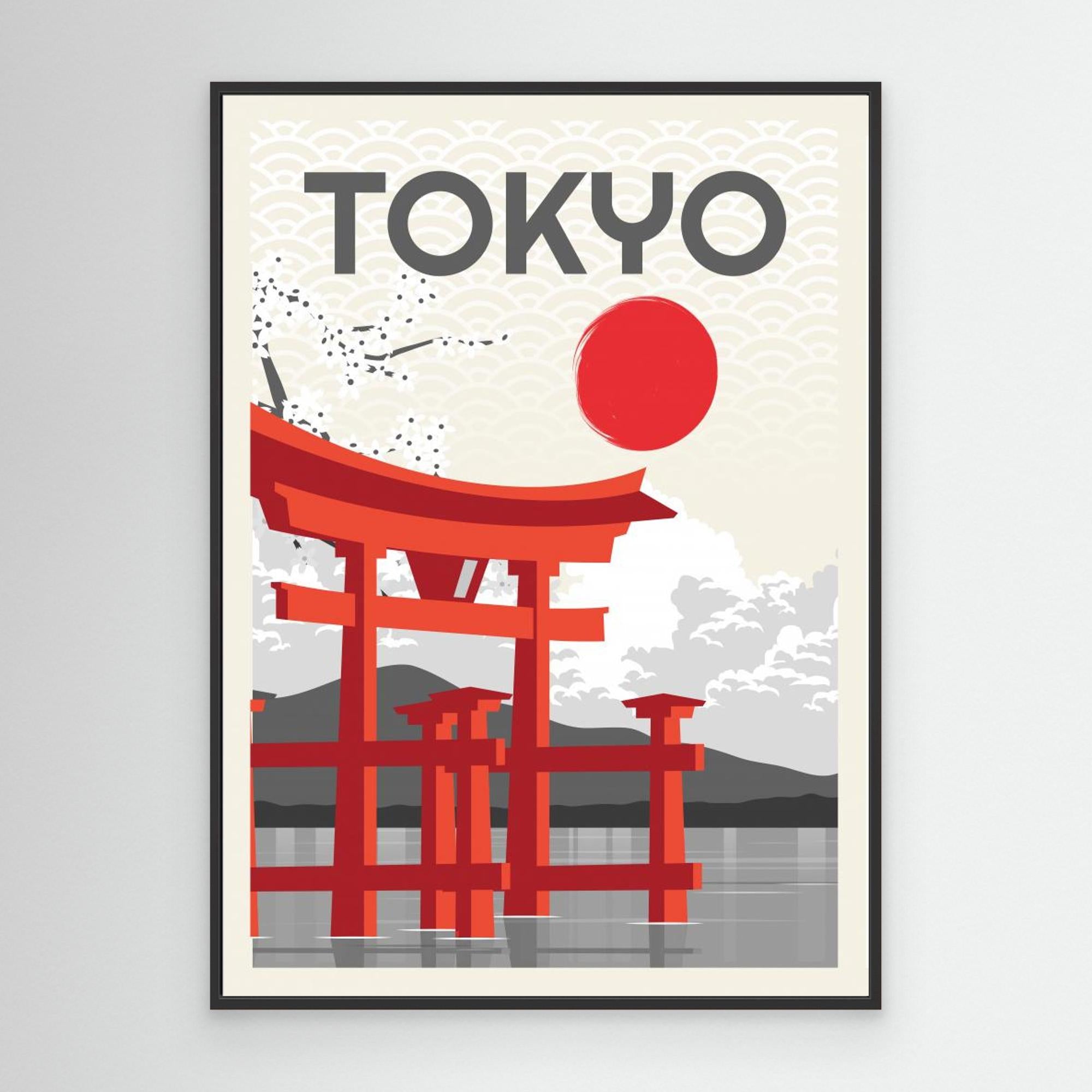 Tokyo Sun by Fadil Roze Canvas