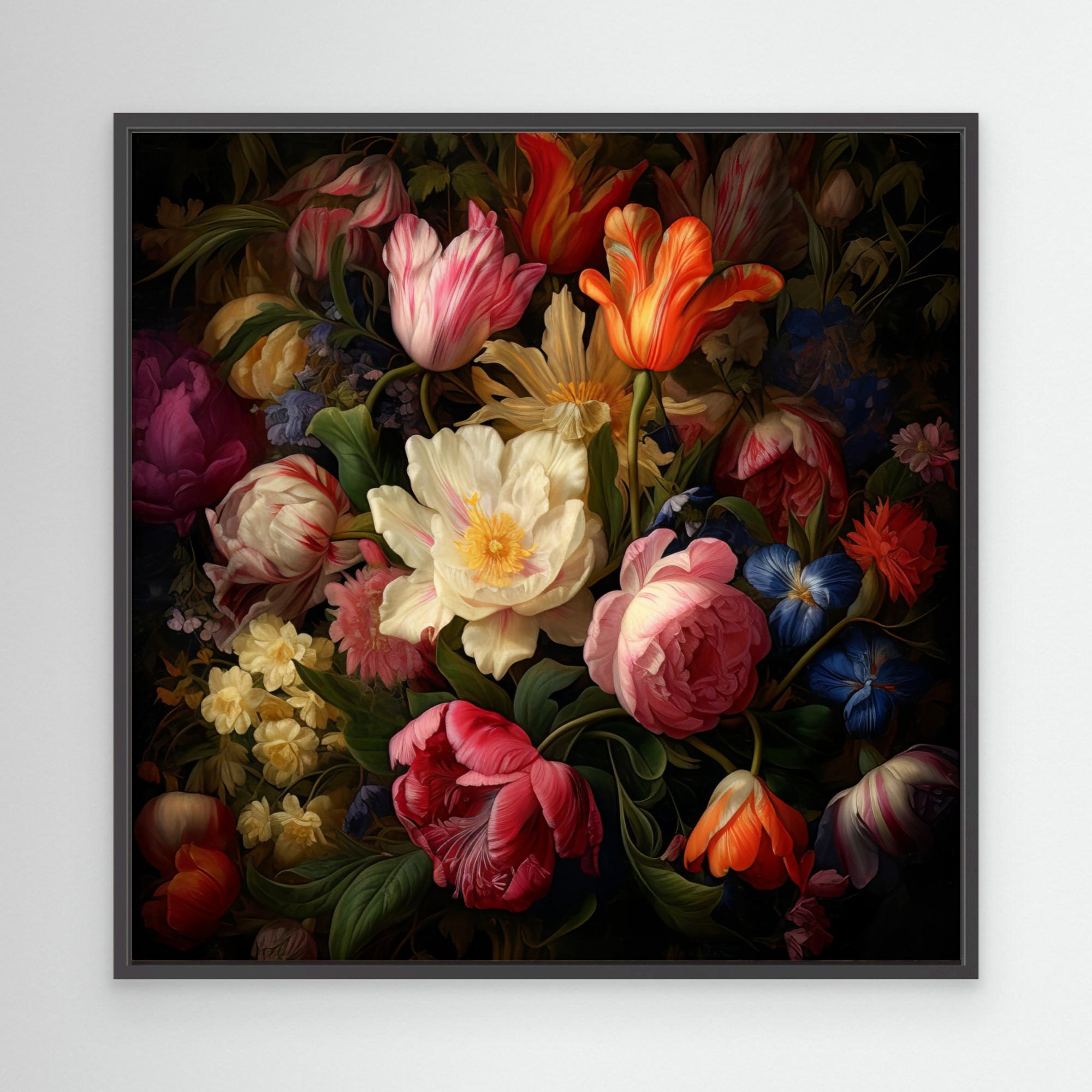 Fa Vintage Floral 57 by Bilge Paksoylu Canvas