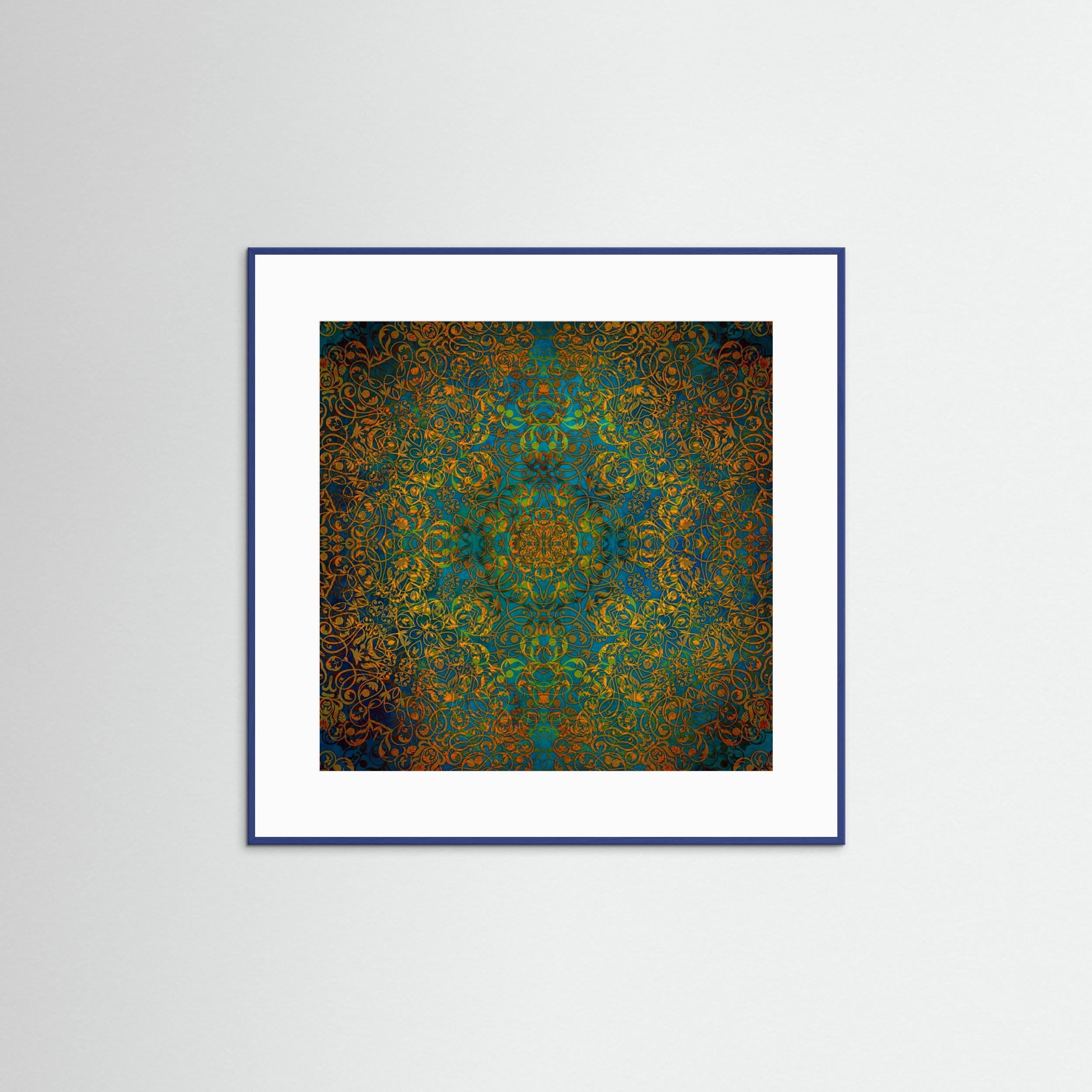 Magic Mandala Abstraction Art (2) by Justyna Jaszke Fine Art Paper