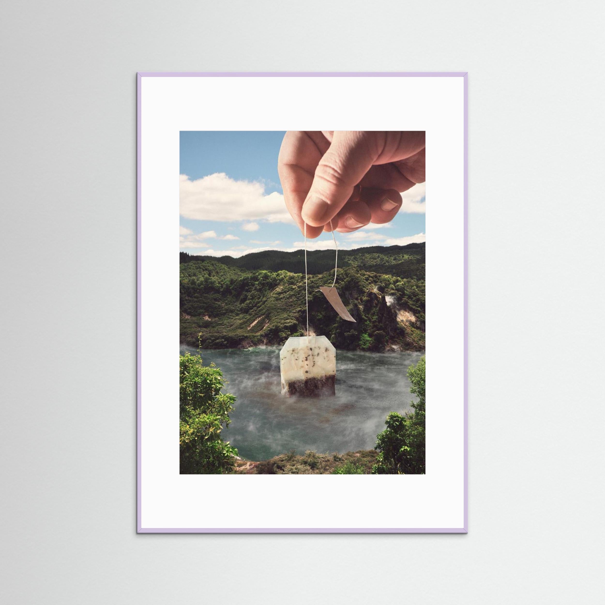 Lake afternoon tea - Teabag by Vertigo Artography Fine Art Paper 