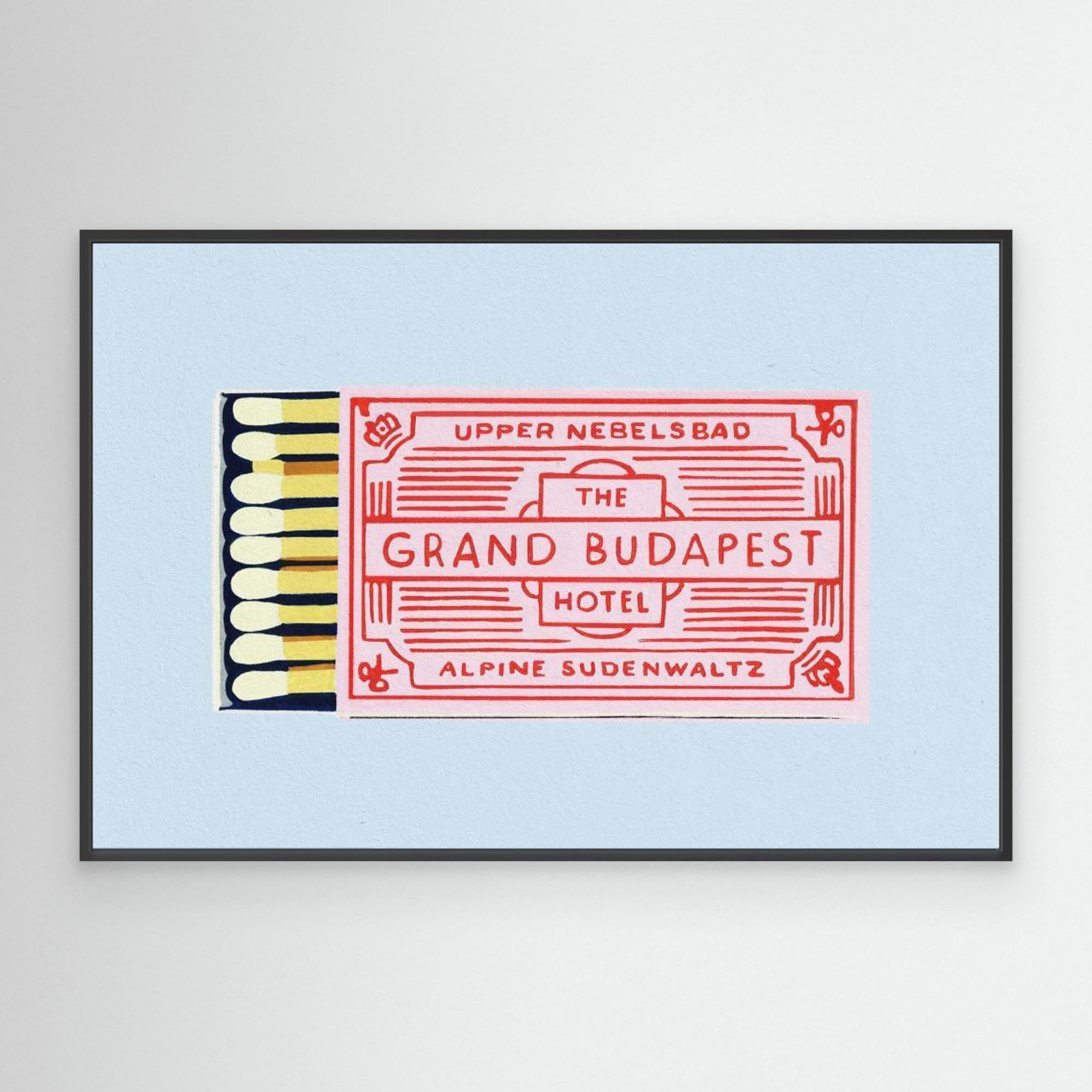 The Grand Budapest Hotel Poster by Studio Mandariini Canvas