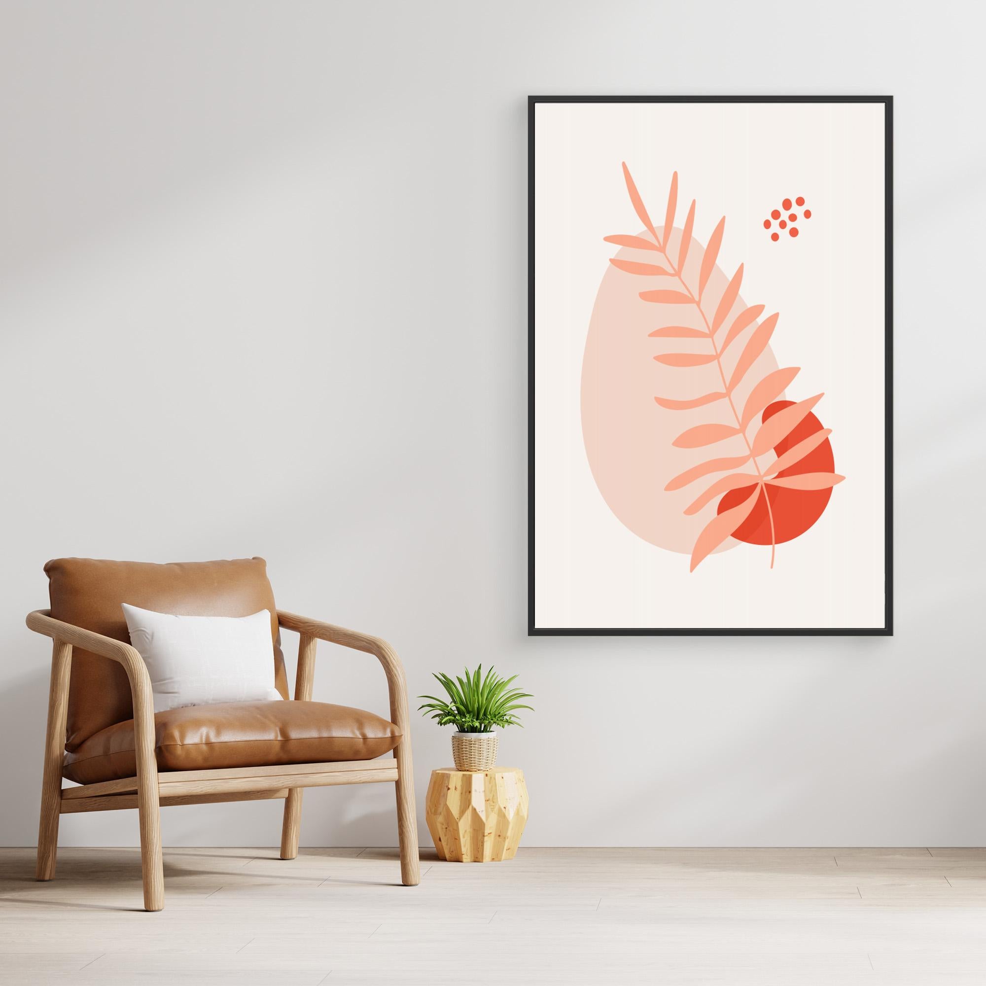 Abstract Botanical Boho Leaves 64 by Dina Dankers Canvas