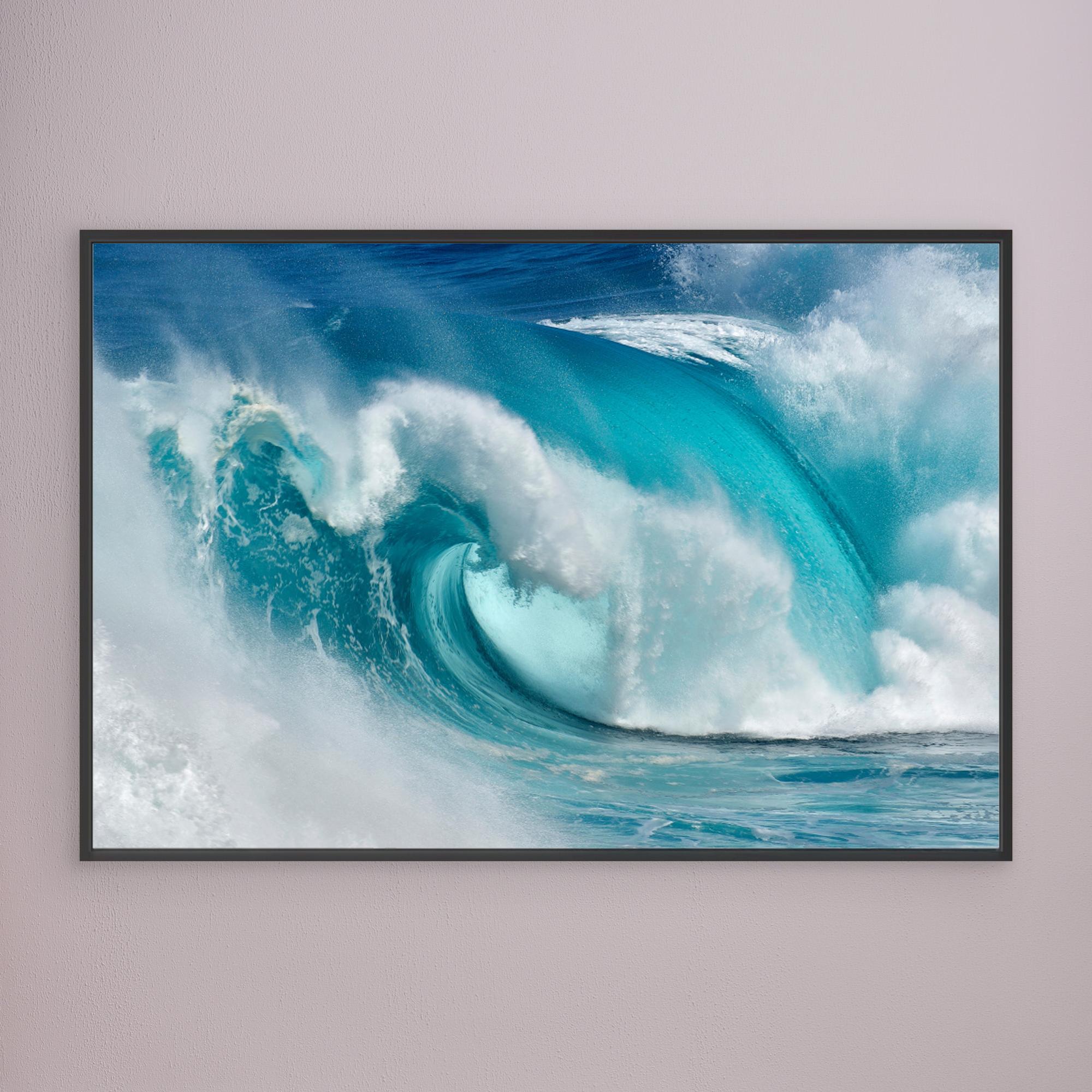 When the ocean turns into blue fire by Daniel Montero