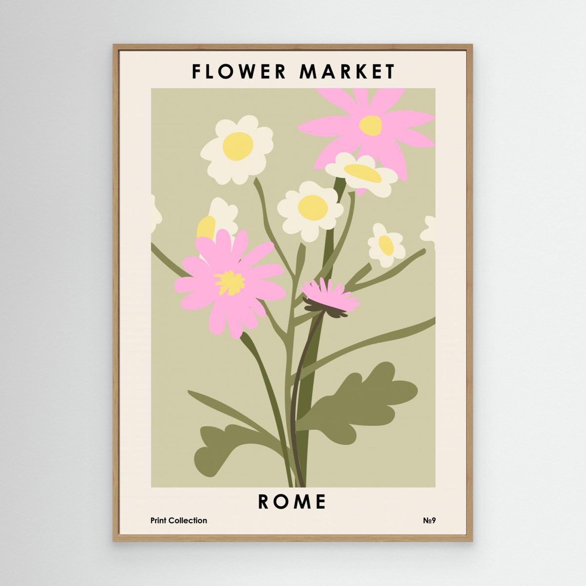 Flower Market Rome by Nktn Canvas