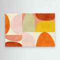 Warm Pastel Geometry by Ana Rut Bre Canvas