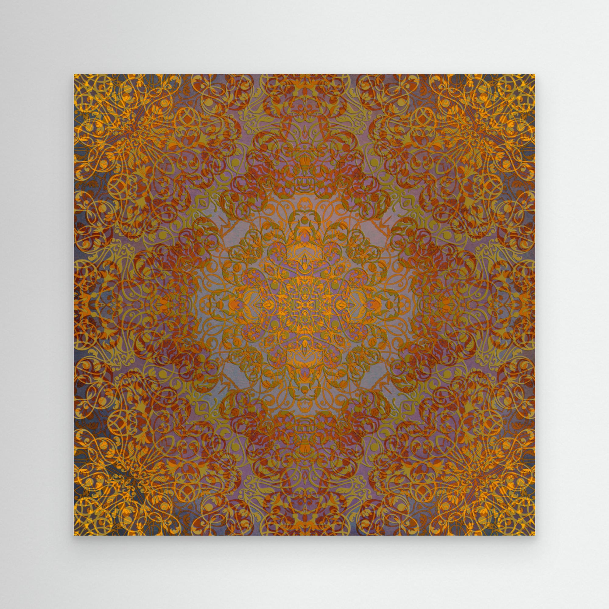 Magic Mandala Abstraction Art (3) by Justyna Jaszke Canvas