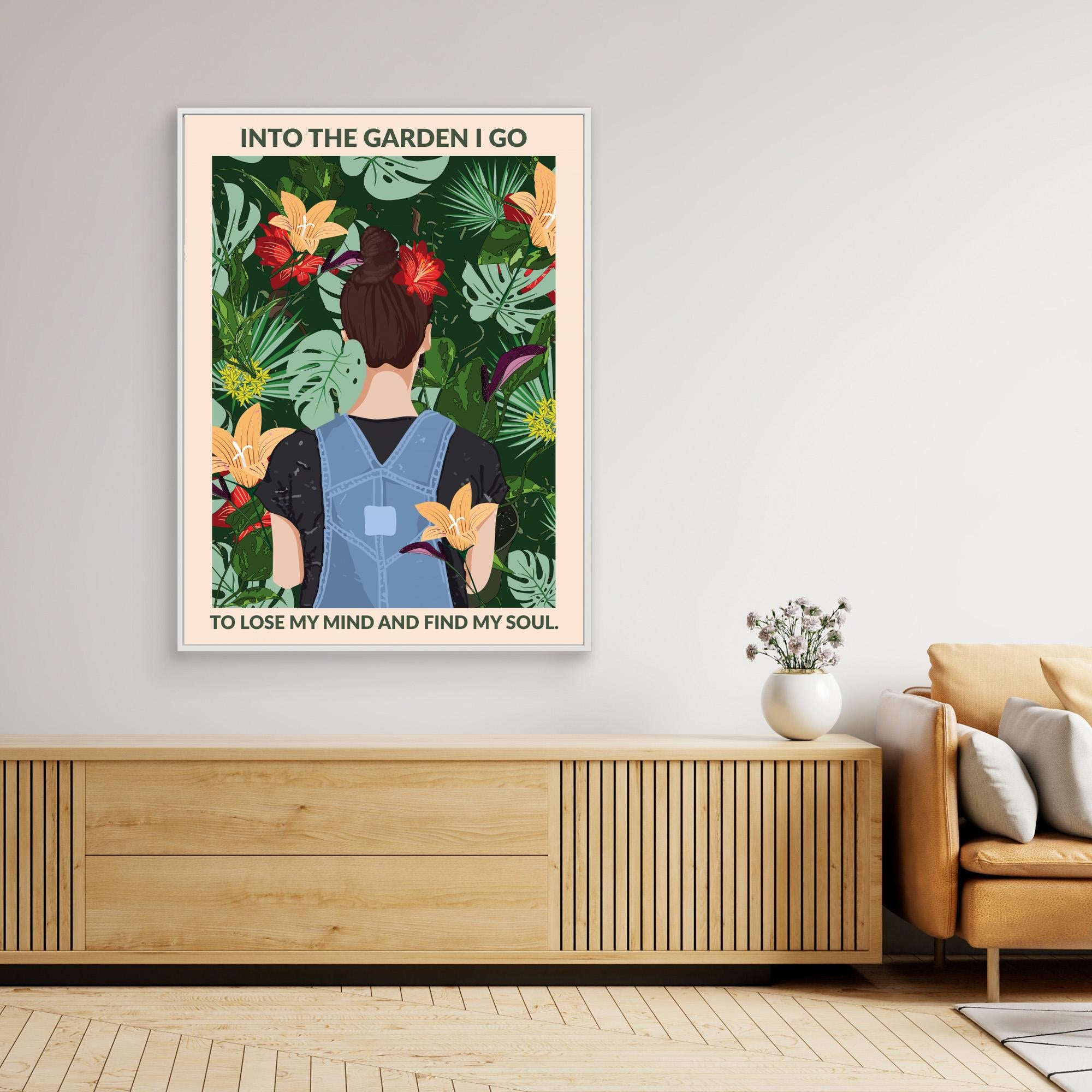 Into the Garden Standard Wall Art by Wall Chart Art Studio
