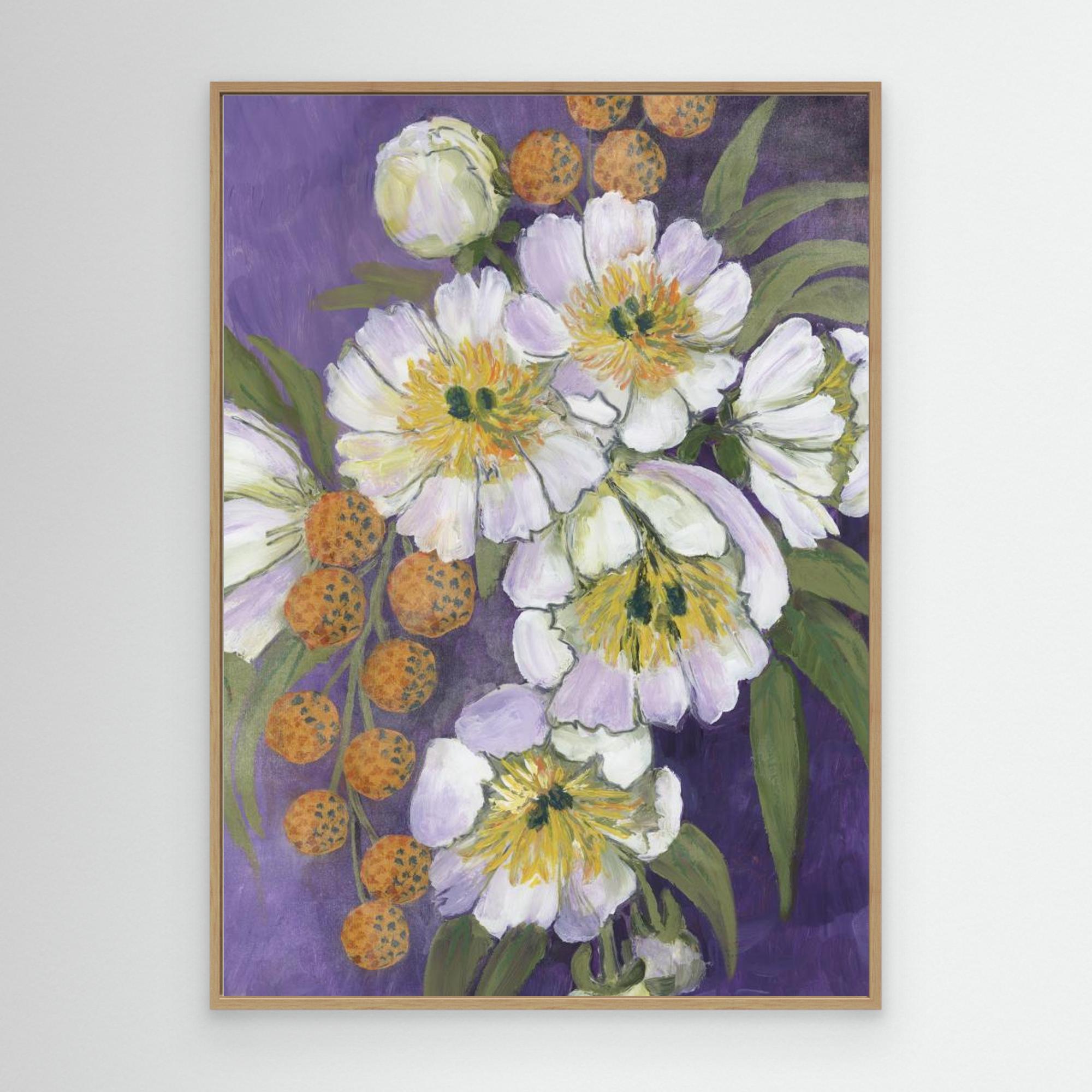Choi painterly bouquet by Rosana Laiz Blursbyai Canvas