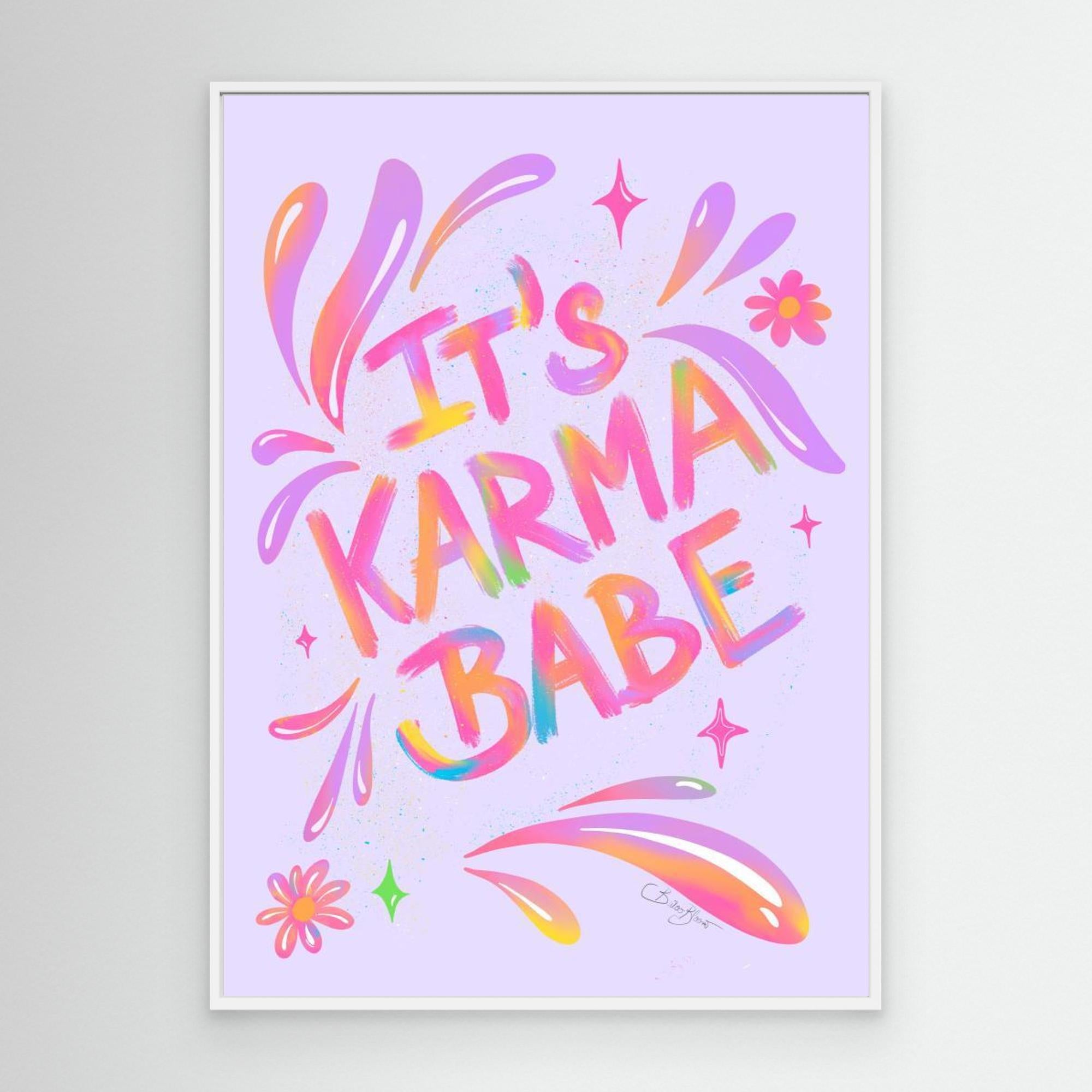 Karma Babe by Baroo Bloom Canvas