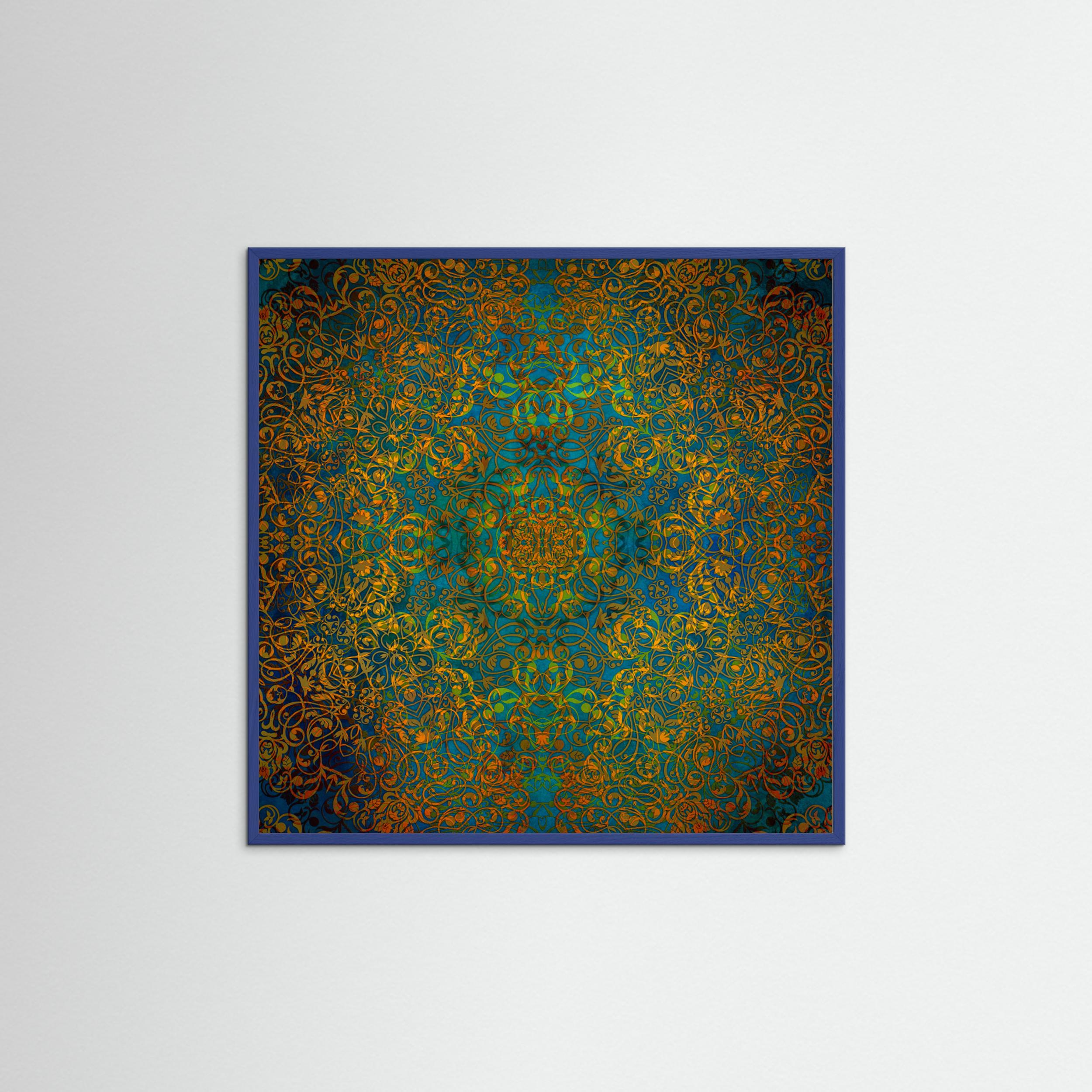Magic Mandala Abstraction Art (2) by Justyna Jaszke Fine Art Paper