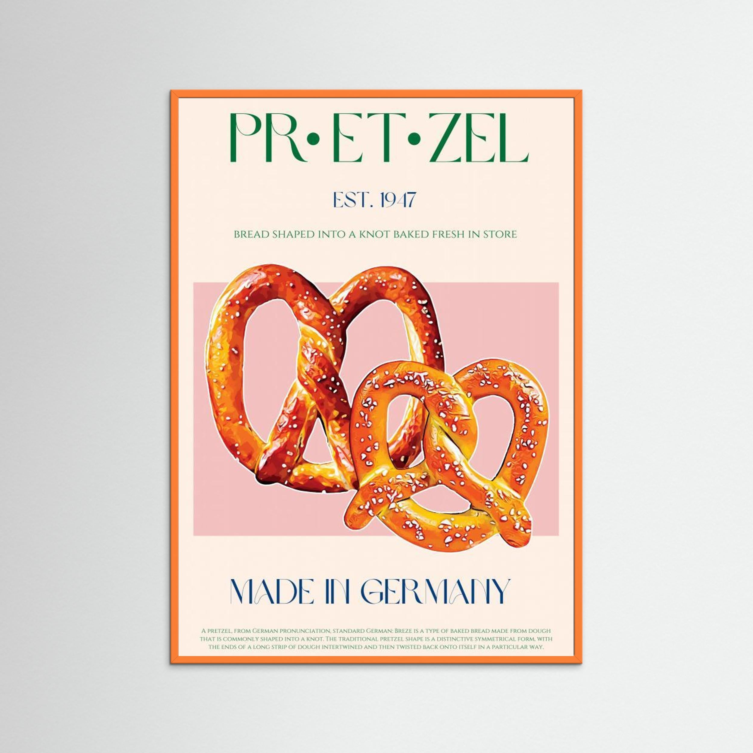 Pretzel Print by Nazma Khokhar Fine Art Paper