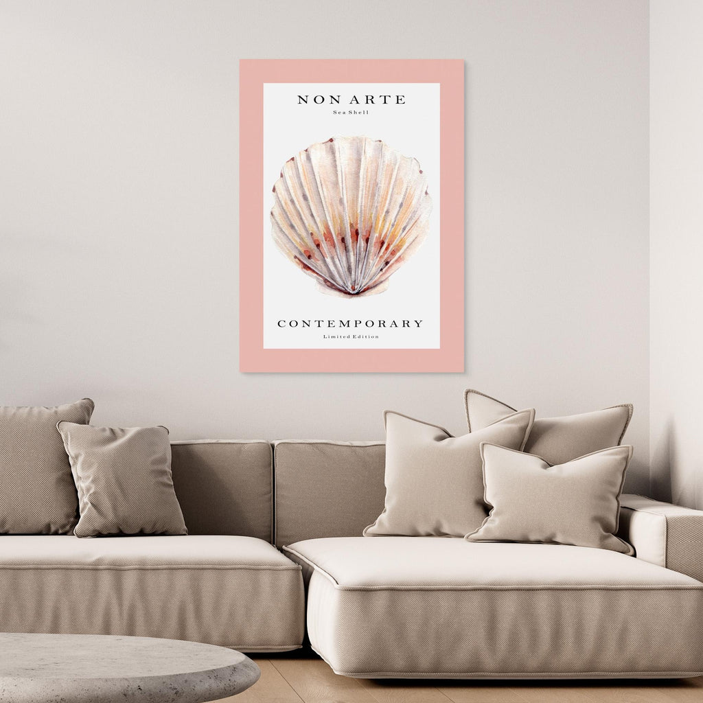 Non Arte Sea Shell no.2 by Rikke Løndager Boisen Canvas Canvas