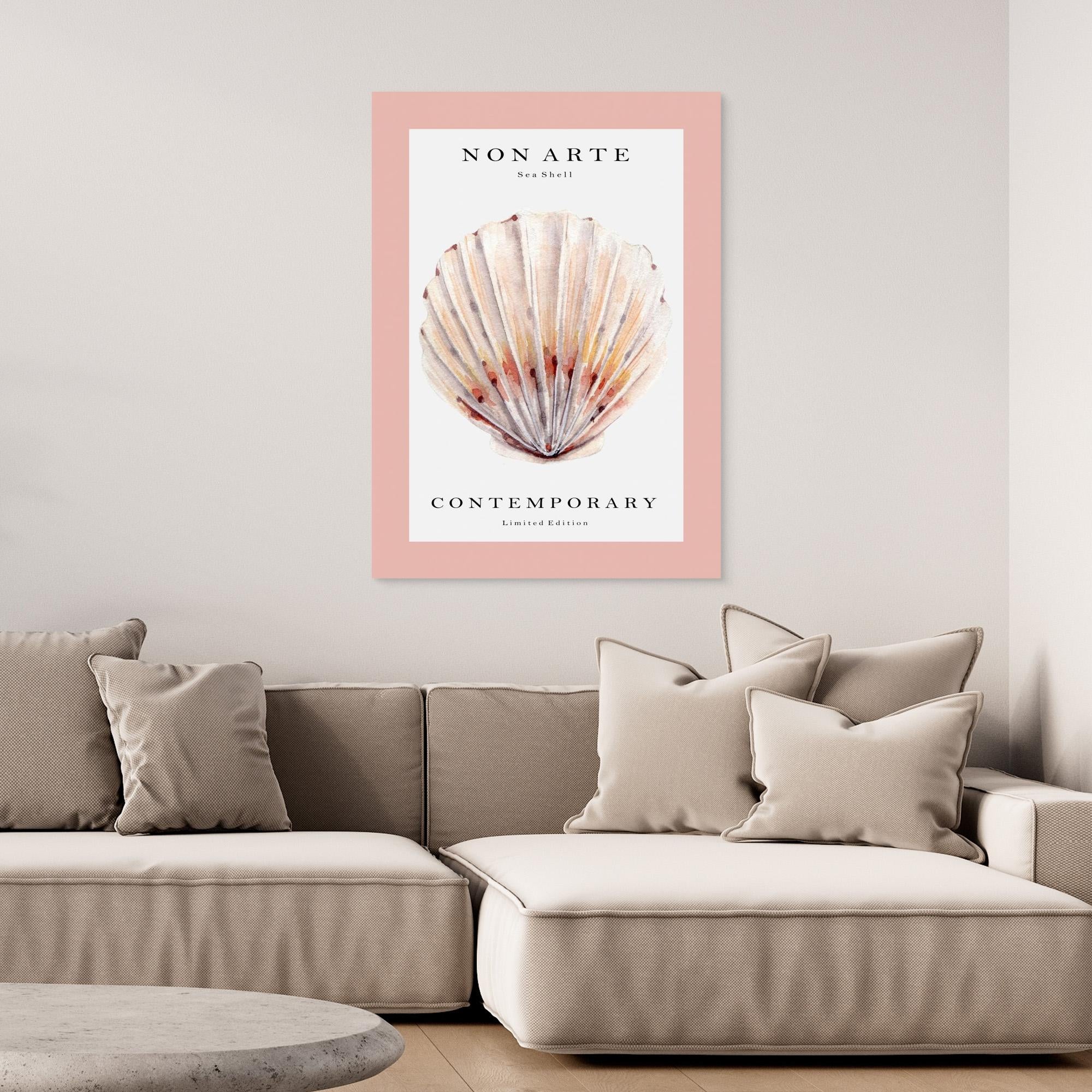 Non Arte Sea Shell no.2 by Rikke Løndager Boisen Canvas Canvas